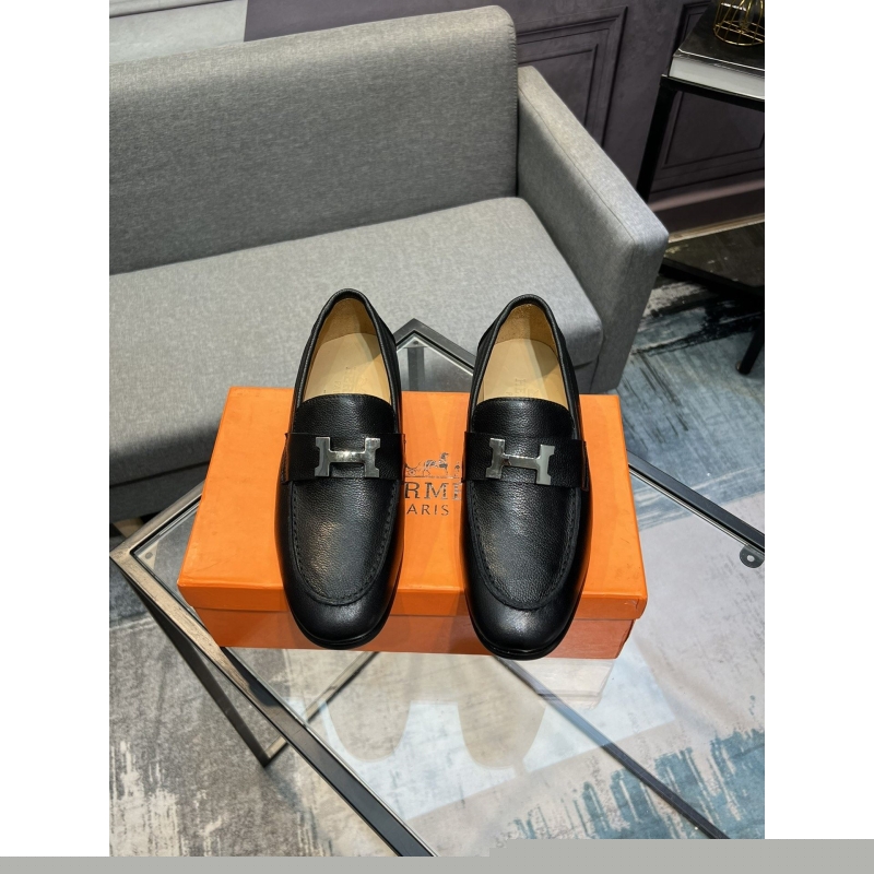 H**mes leather shoes